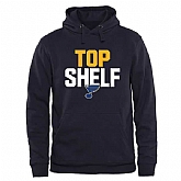 Men's St. Louis Blues Top Shelf Pullover Hoodie - Navy Blue,baseball caps,new era cap wholesale,wholesale hats
